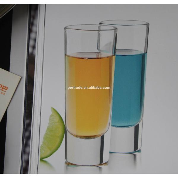 High White Glass Customized Color Logo Tequila Shot Glass , Crystal Shot Glasses