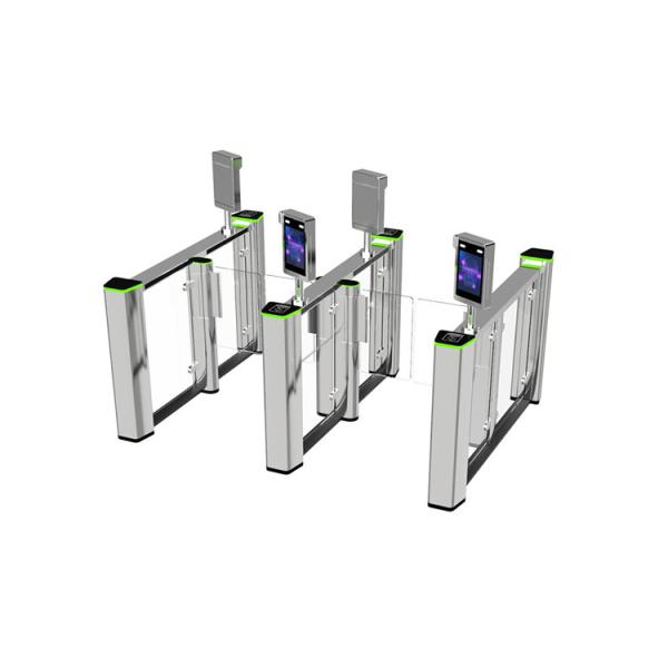 Buy RS485 Aluminum Alloy 0.4S Acrylic Flap pedestrian barrier gate at wholesale prices