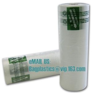 BIODEGRADABLE COMPOSTABLE CORN STARCH Poly dry cleaning garment bags on roll