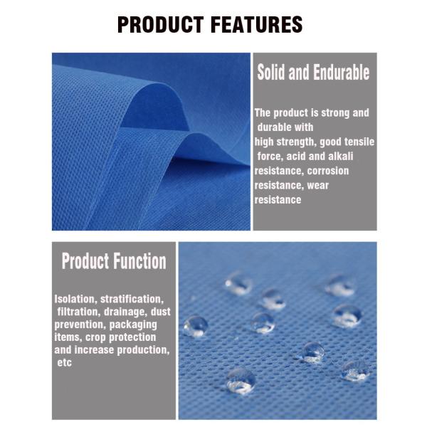 Eco Friendly sesame SMS Non Woven Fabric Roll / Non Woven Polypropylene Rolls