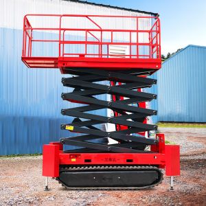 4-14m Self Propelled Track Scissor Lift Mobile Hydraulic Electric Lifting