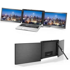 14 Inch Portable Triple Monitor For Laptop Screen Extender 300 Cd/M² 25ms