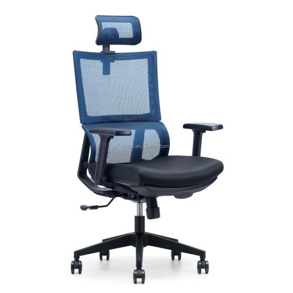 Office Boss Lift Chair Height Adjustable Mesh Office Executive Chair with 3D Armrest