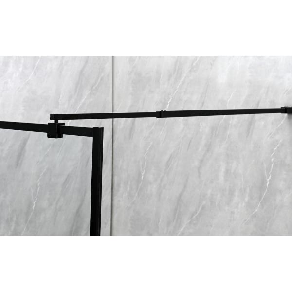 6/8mm Tempered Glass With Black Alum Frame Frameless Shower Enclosure For Stylish Bathroom