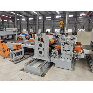 8m Light Pole Cut To Length Line Taper Slitting Line
