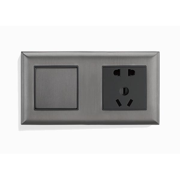 Buy Practical brass copper electrical wall switch socket at wholesale prices