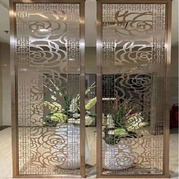 European style laser cut metal room screen dividers decorative wall panels