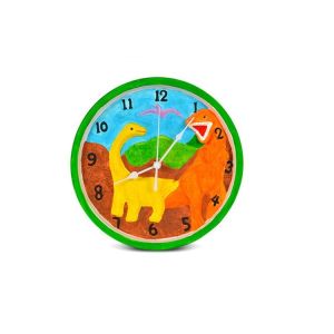 3D Plaster Dinosaur Clock Children Painting Set With Mounting Hardware