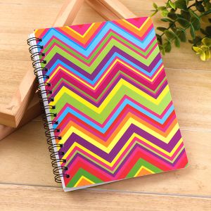 Lined Paper Spiral Hardcover Notebook Personalization Option Custom Cover Art