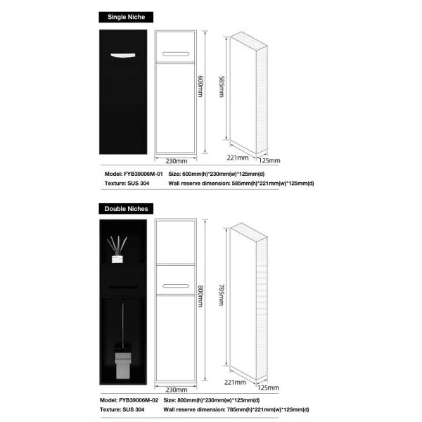 Upgrade Your Bathroom with a Sleek Stainless Steel Shower Niche and Waterproof Design