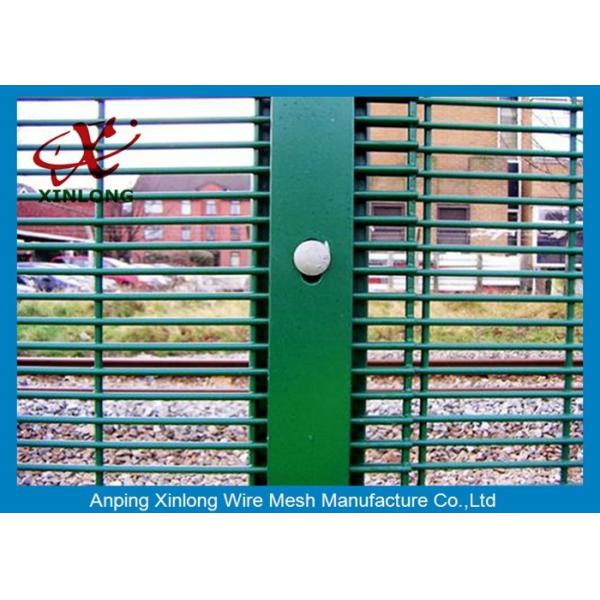 Galvanized Galvanised Security Fencing , Metal Security Fence Panels Powders