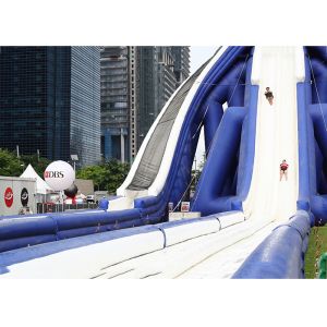0.55mm PVC Tarpaulin Giant Inflatable Slide For Beach Sports Exciting