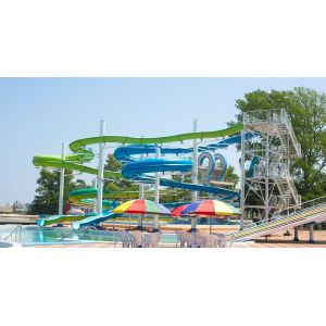 Adult Water Aqua Parks Equipment Small Swimming Pool Games Single Spiral Water