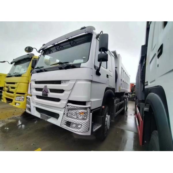 371/375hp Used Dump Tipper Truck Left Steering In Stock Euro II WD615.47 Engine