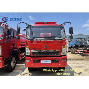 Sinotruk HOWO 4x2 140HP 10T Water Tank Fire Rescue Truck