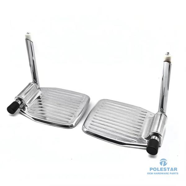 Buy Folding Footrest CNC Machining Aluminum Alloy Electric Wheelchair Spare Parts at wholesale prices