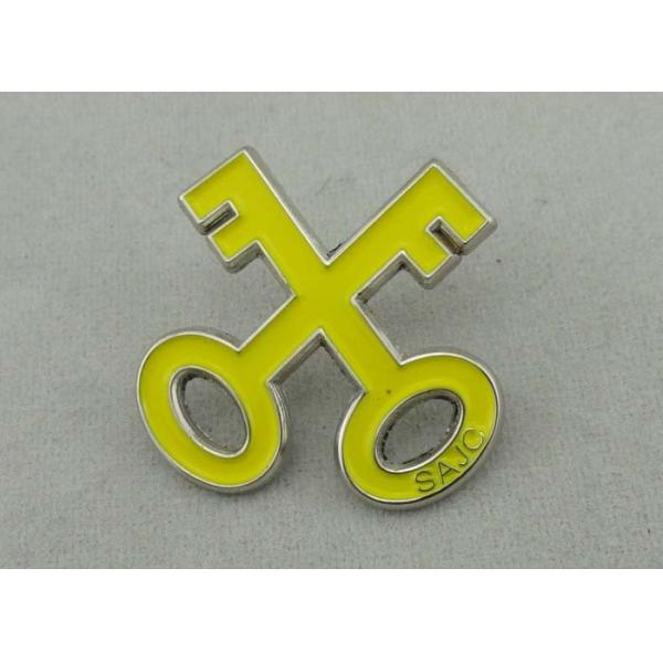 Buy Die Casting 1.0 inch Soft Enamel Pin Zinc Alloy Material Nickel Plating at wholesale prices