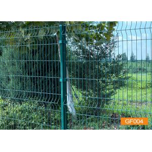 Rectangle Post PE Coating 50*200mm Wire Mesh Security Fence