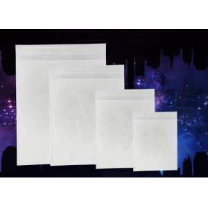 White Eco Biodegradable Square Note Open End Extra Mini Small Medium Glassine