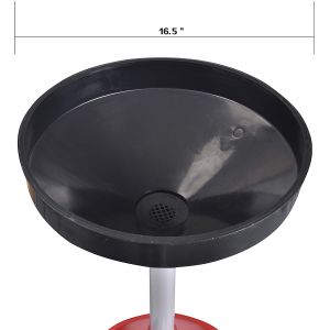 4 Casters 18 Gallon Adjustable Portable Oil Drain Tank