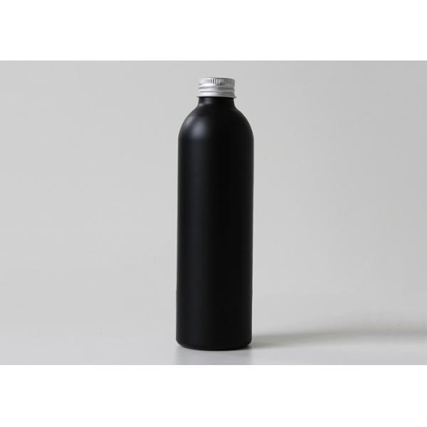 Black Aluminum 100ml Custom Cosmetic Bottles For Hair Wax Lotion