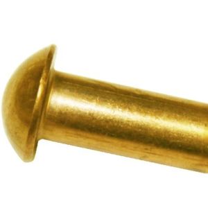 Brass Copper Round head solid rivet M5 M6 M8 Customized Yellow Gold solid rivets