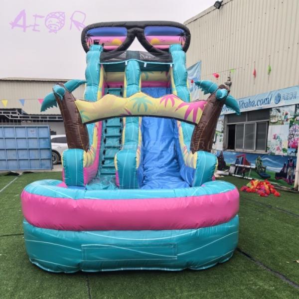 Giant 9x3m Inflatable Waterslide Customized Size Inflatable PVC Water Slide For