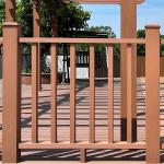 Custom WPC Hand Railing UV Resistant Balustrade WPC Recycled Materials