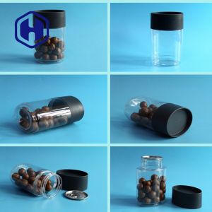 Empty Almond Nuts Biscuits Oval Plastic PET Jar Stackable 716ml