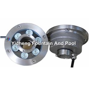 DMX512 4 Lines Control LED Underwater Fountain Lights Middle Hole Type