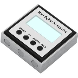 Protractor Digital Inclinometer 0-360 Stainless Steel Digital Bevel Box Angle