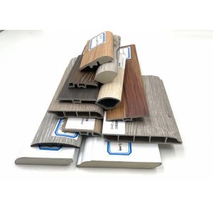 China Anti Scratch Plastic Skirting Board Stair Nose Moulding Moisture Proof on sale