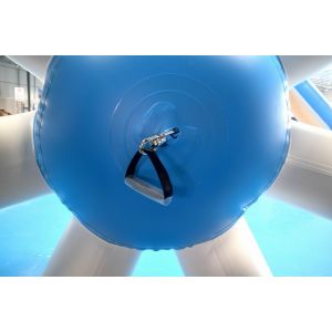 0.9mm PVC Tarpaulin Colorful Inflatable Hamster Wheel For Water Games