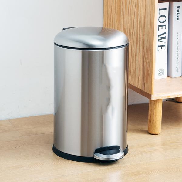 Bathroom Clamshell Pedal Trash Can Stainless Steel Trash Can With Foot Pedal