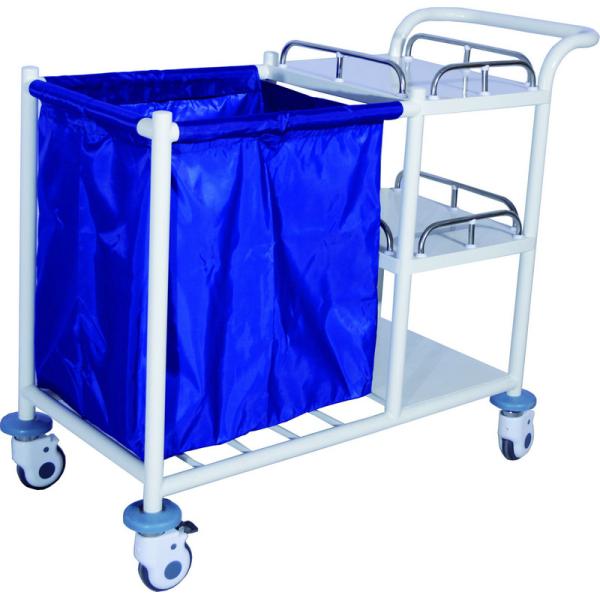 Buy Enameled Steel Mobile Laundry Collecting Trolley For Home Use at wholesale prices