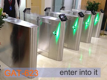 High Security Optical Turnstile Speed Gate with 1400x300x1000mm Cabinet and DC12V Power Supply
