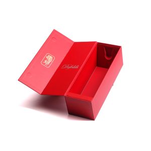 Magnetic Closure Gift Cardboard Wine Box Custom Logo Packaging