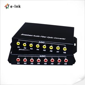 8Ch RCA Audio over Fiber Optical Converter