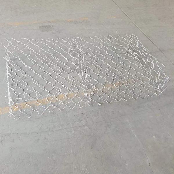 Buy Galfan Coated Gabion Basket Retaining Wall 8x10cm Mesh Hole Stone Cage at wholesale prices