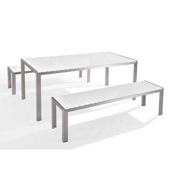 Buy Sunproof 79.9 Inch Stainless Steel Picnic Table With Bench at wholesale prices