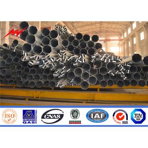 500kv Power Electricity Transmission Line Tower / Steel Straight Pole