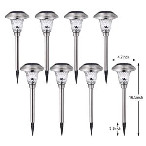 Modern 1.2V 16.5Inch Waterproof LED Solar Garden Lights