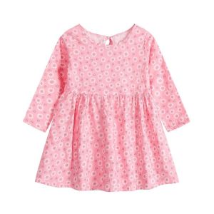 Spring Children's Clothing Girls Long Sleeve Dress Print Princess Dress