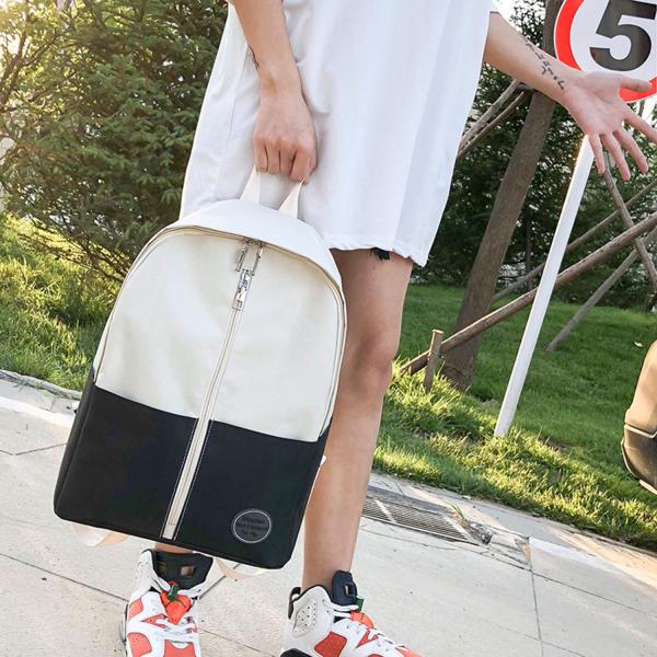 Schoolbag nansen is wearing a small fresh canvas backpack for high school students in ulzzang, harajuku