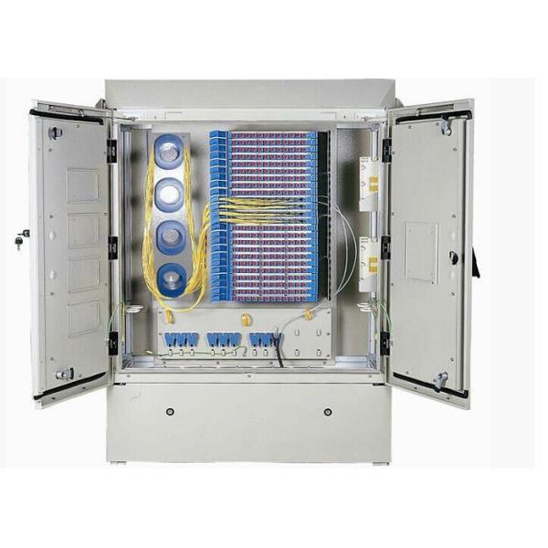 576 FDH Fiber Optic Junction Box , IP65 Outdoor Optical Cross Connection Cabinet