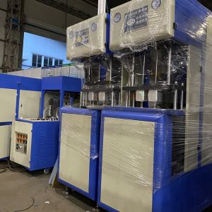 Customized 2 Cavity Semi Automatic Plastic Bottle Blow Molding Machine