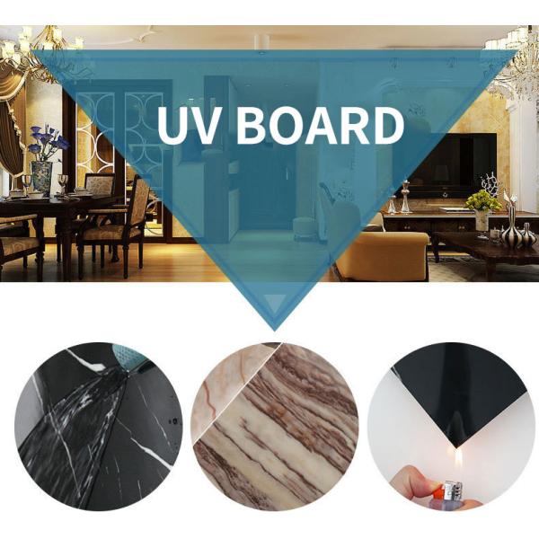 Interior Walls Decor PVC Marble Sheet 3D Printing UV Board