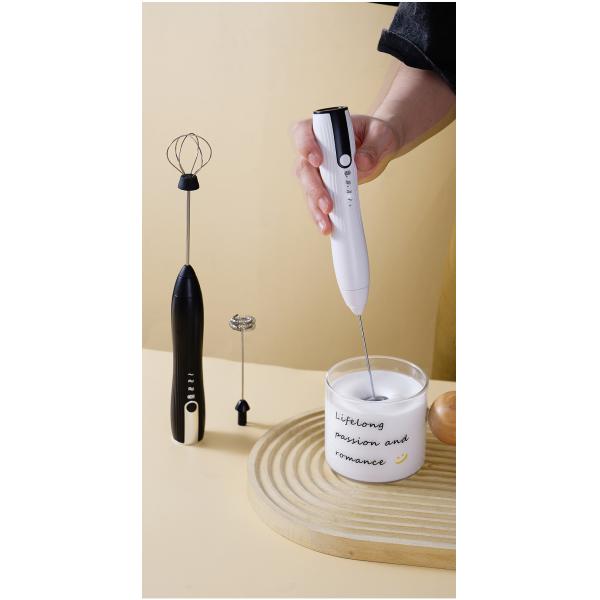 800mAh Battery Capacity 304 Stainless Steel Handheld Egg Beater for Kitchen Coffee