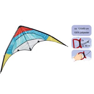 SGS OEM ODM 6bft Swing Stunt Kite Flying Ripstop Polyester Material