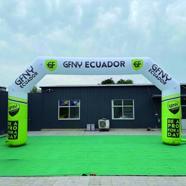Oxford Cloth Giant Entrance Inflatable Arch Advertising Events With Led Light